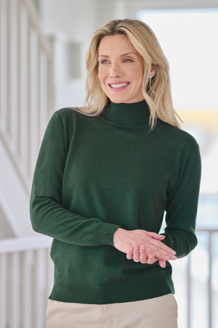Tracy Cashmere Roll Collar Sweater